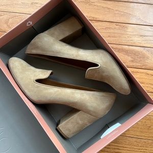 NEW with Box Franco Sarto Albright Dark Sand Suede 8 1/2